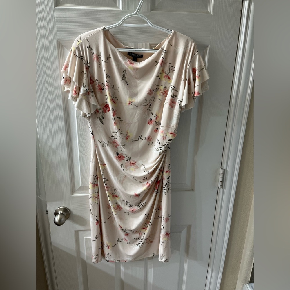 Ralph Lauren Pale Pink Floral Dress